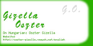 gizella oszter business card